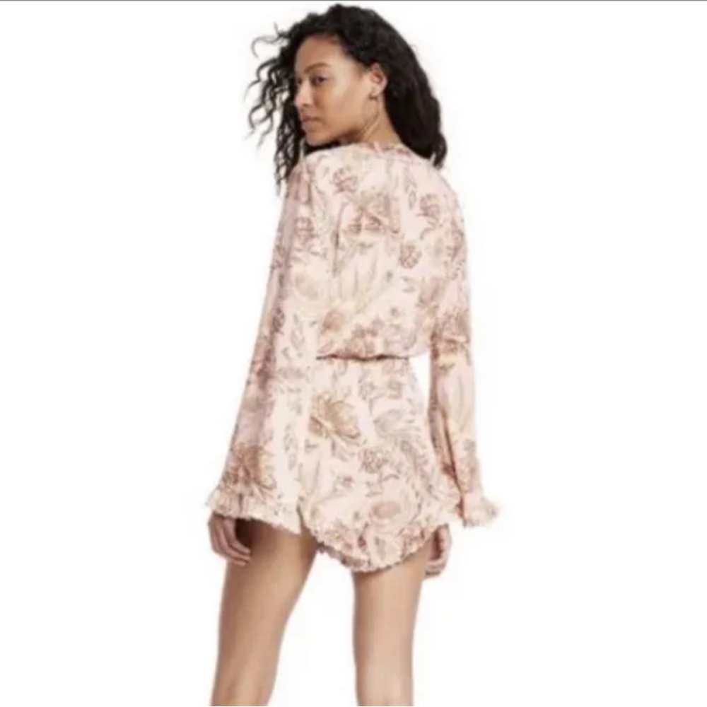 Aguabendita x Target blush pink floral romper L Large - Picture 2 of 2